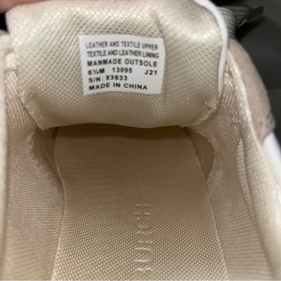 Tory Burch Leather and Suede Logo Sneakers - Picture 10 of 11